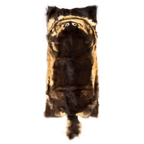 A Chinese animal skin rug, Republic period