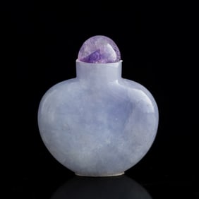 A Chinese lavender jadeite snuff bottle, 19th century