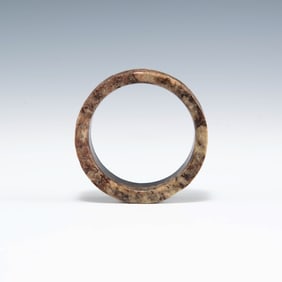 A Chinese jade bangle, Ming dynasty or earlier