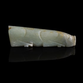 A Chinese jade ornament of pig