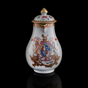 A Chinese export famille rose cream jug, 18th century