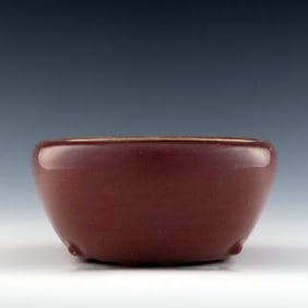 A Chinese Jun red-glazed censer, early 19th century
