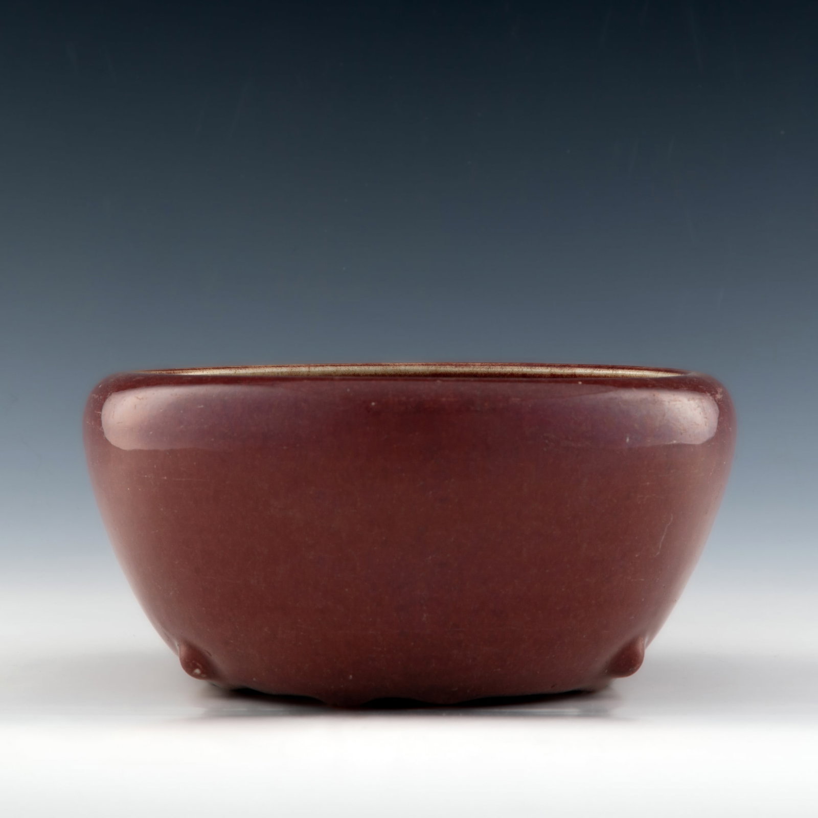 A Chinese Jun red-glazed censer, early 19th century: A Chinese Jun red-glazed censer early 19th century H: 4, Dia: 8 3/4 in. (H: 10.16, Dia: 22.23 cm.) Private collection, New York.Private collection, Palm Springs, California.