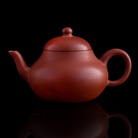 A Chinese Zhuni zisha teapot, 19th century