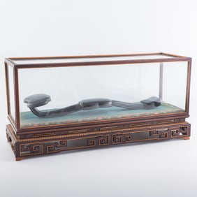 A Chinese lacquer ruyi, 19th century