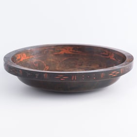 A Chinese lacquer bowl, Han dynasty