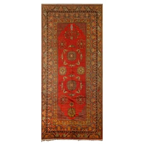 A large Chinese red-ground carpet, Republic period