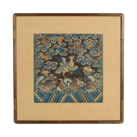 A Chinese ranking badge, 19th century