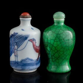 Two Chinese snuff bottles, 19th century