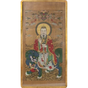 A large Chinese Daoist 'water and land ritual' painting, 18th century