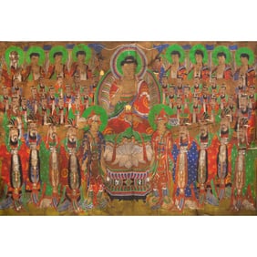 A Chinese Daoist Water-and-Land Ritual Painting, Qing dynasty