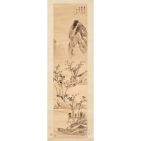 A Chinese 'landscape' ink painting, by Li Liufang (1575-1629)
