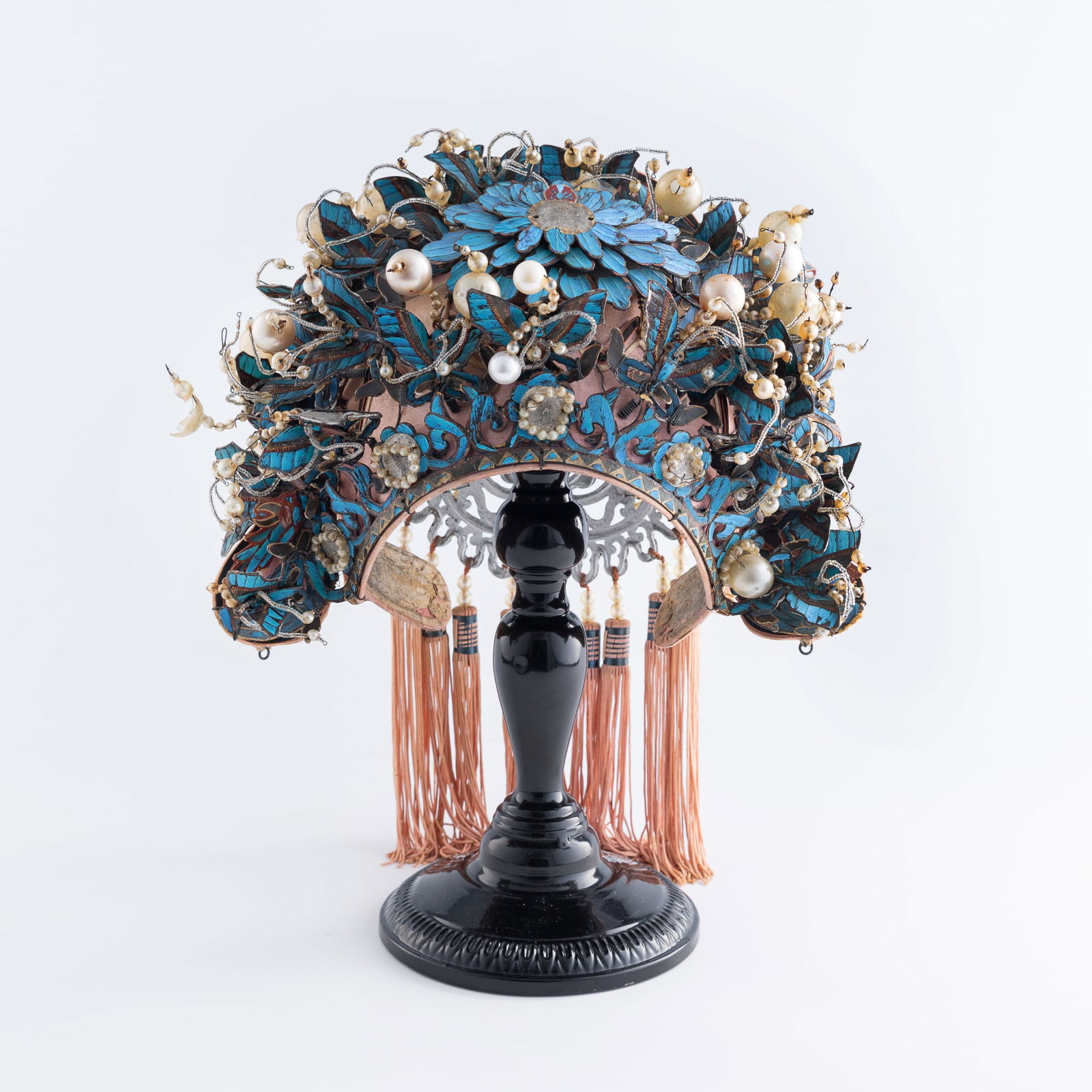 A Chinese kingfisher feather phoenix crown, 19th century (1 of 11)