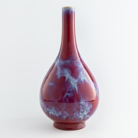 A Chinese flambé dan vase, Qianlong period, Qing dynasty