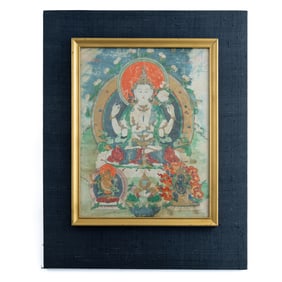 A Tibetan Thangka, late 18th/early 19th century