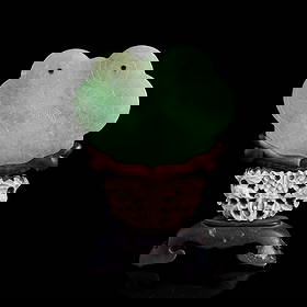 A Chinese jadeite lock plaque, 19th century: A Chinese jadeite lock plaque 19th century Sold with hardwood stand. H: 2 1/4, W: 3 1/8, D: 1/4 in. (H: 5.72, W: 7.94, D: 0.64 cm. (jadeite)) Private collection, Chicago, Illinois.