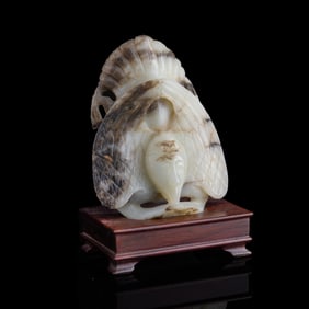 A Chinese jade Garuda, Ming dynasty