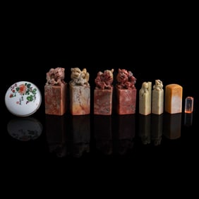 Eight assorted Chinese seals