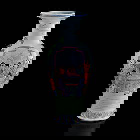 A Chinese famille rose ‘Eighteen Scholars’ Guanyin vase, Republic period: A Chinese famille rose ‘Eighteen Scholars’ Guanyin vase Republic period H: 23 3/4, Dia: 8 7/8 in. (H: 60.33, Dia: 22.54 cm.) From Ms. Koo, Mercer Island, Washington; collected by her mother in Hon