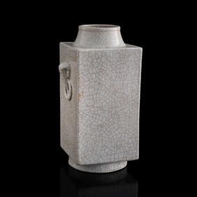 A Chinese ge-type cong-form vase, 19th century