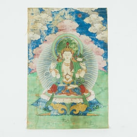 A Tibetan 'Avalokiteshvara' thangka, 18th/19th century