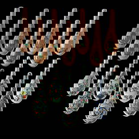 Fourteen Chinese famille rose spoons, 19th century: Fourteen Chinese famille rose spoons 19th century Comprising seven spoons with pink grounds and seven others with varied decorative motifs. (14). H: 6 1/4, W: 1 7/8, D: 5/8 in. (H: 15.88, W: 4.76, D: