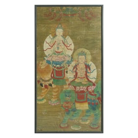 A Chinese 'Shuilu' ritual painting, 18th century