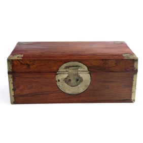 A Chinese Huanghuali scholar's document box, 18th century