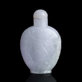 A Chinese jadeite snuff bottle