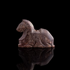 A Chinese jade carving of a horse, Western Zhou dynasty