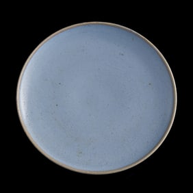 A Chinese Jun ware dish, Ming dynasty