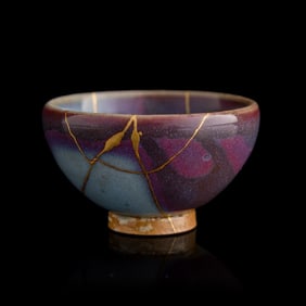 A Chinese Jun ware cup, Yuan dynasty