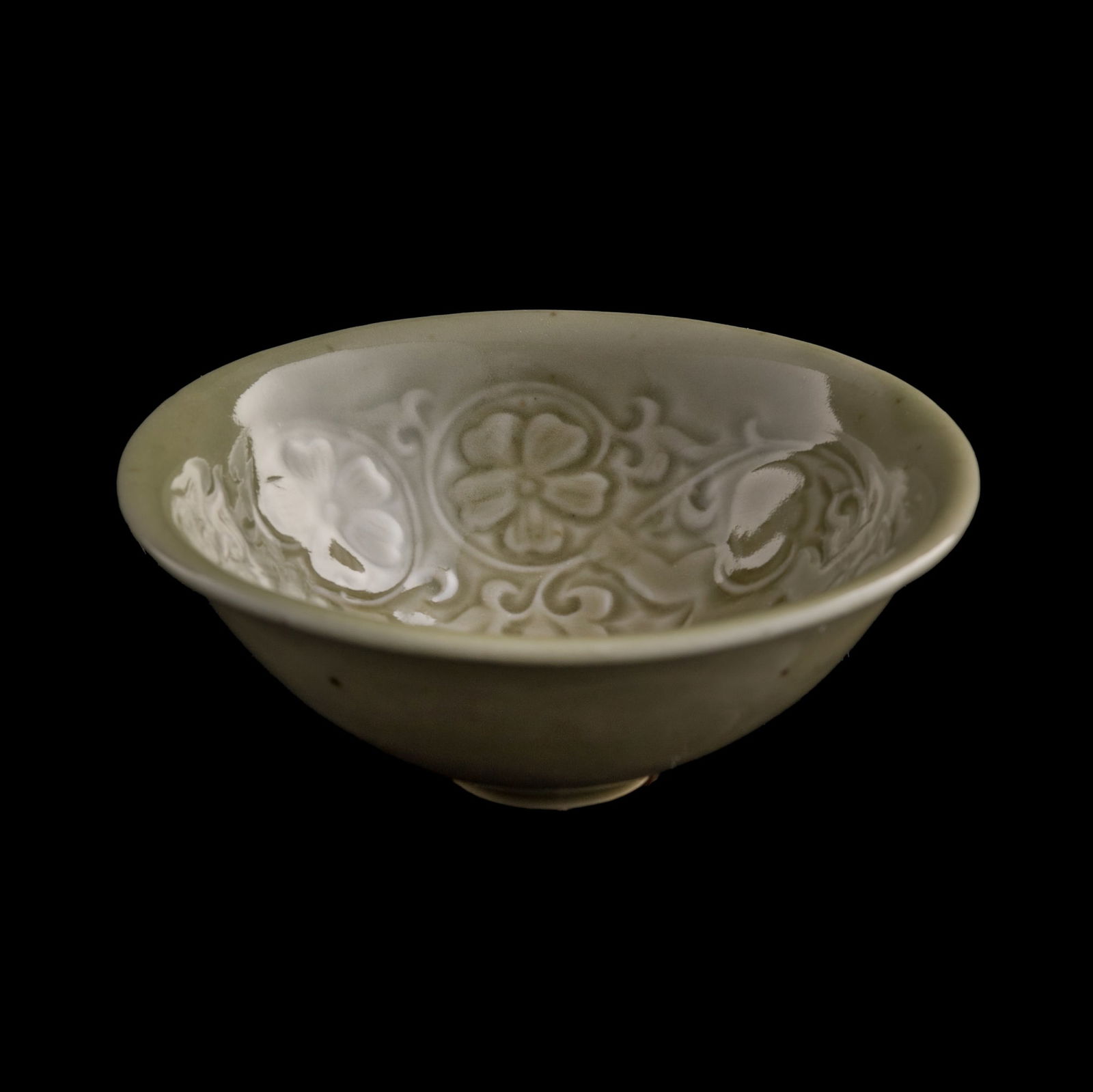 A Chinese yaozhou-kiln celadon bowl, Song dynasty (1 of 9)