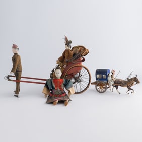 Three Chinese figurines, Republic period