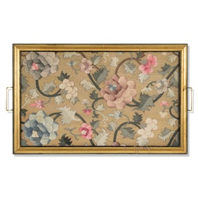 A Chinese kesi 'floral' embroidery, 19th century