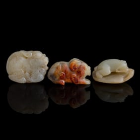 Three Chinese jade pendants, Ming/Qing dynasty