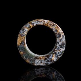 A Chinese jade ring, Liangzhu culture