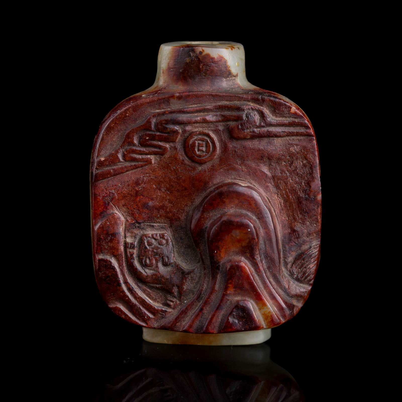A Chinese russet jade snuff bottle, Qing dynasty (1 of 8)