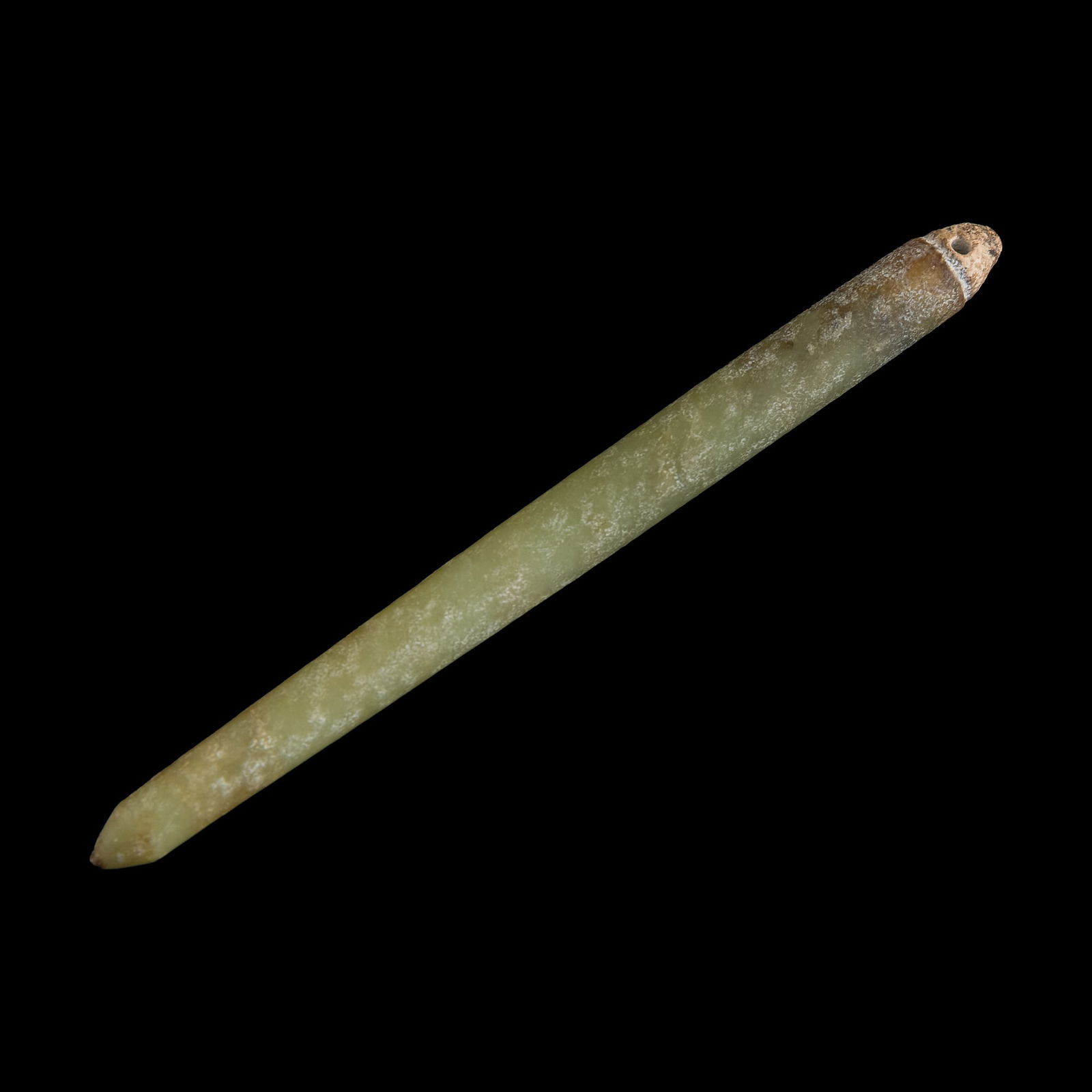 A Chinese jade needle-form ornament, Liangzhu culture (1 of 7)