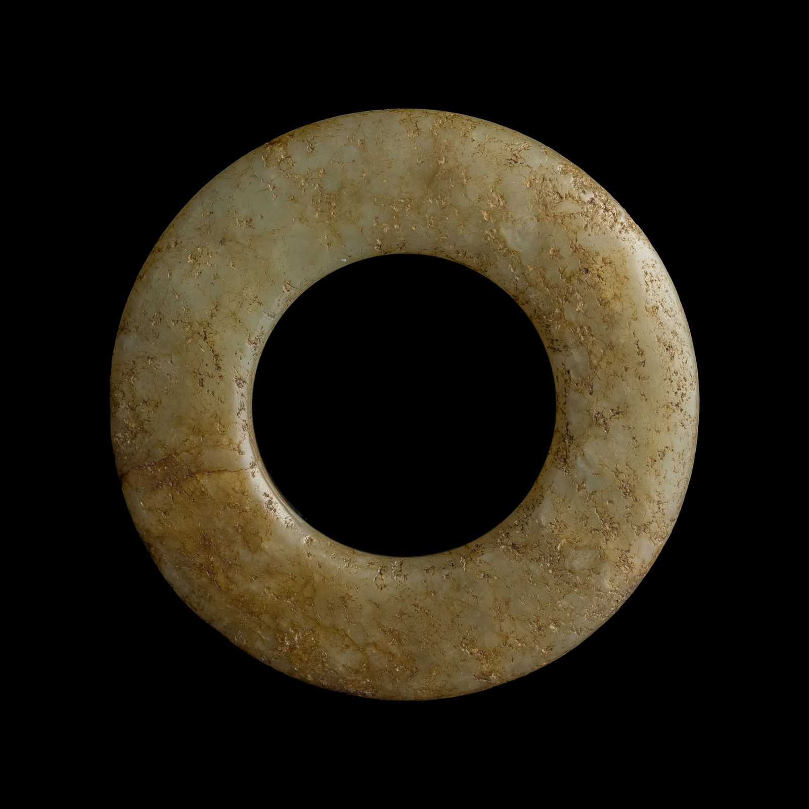 A Chinese jade ring, Song dynasty or earlier (1 of 8)