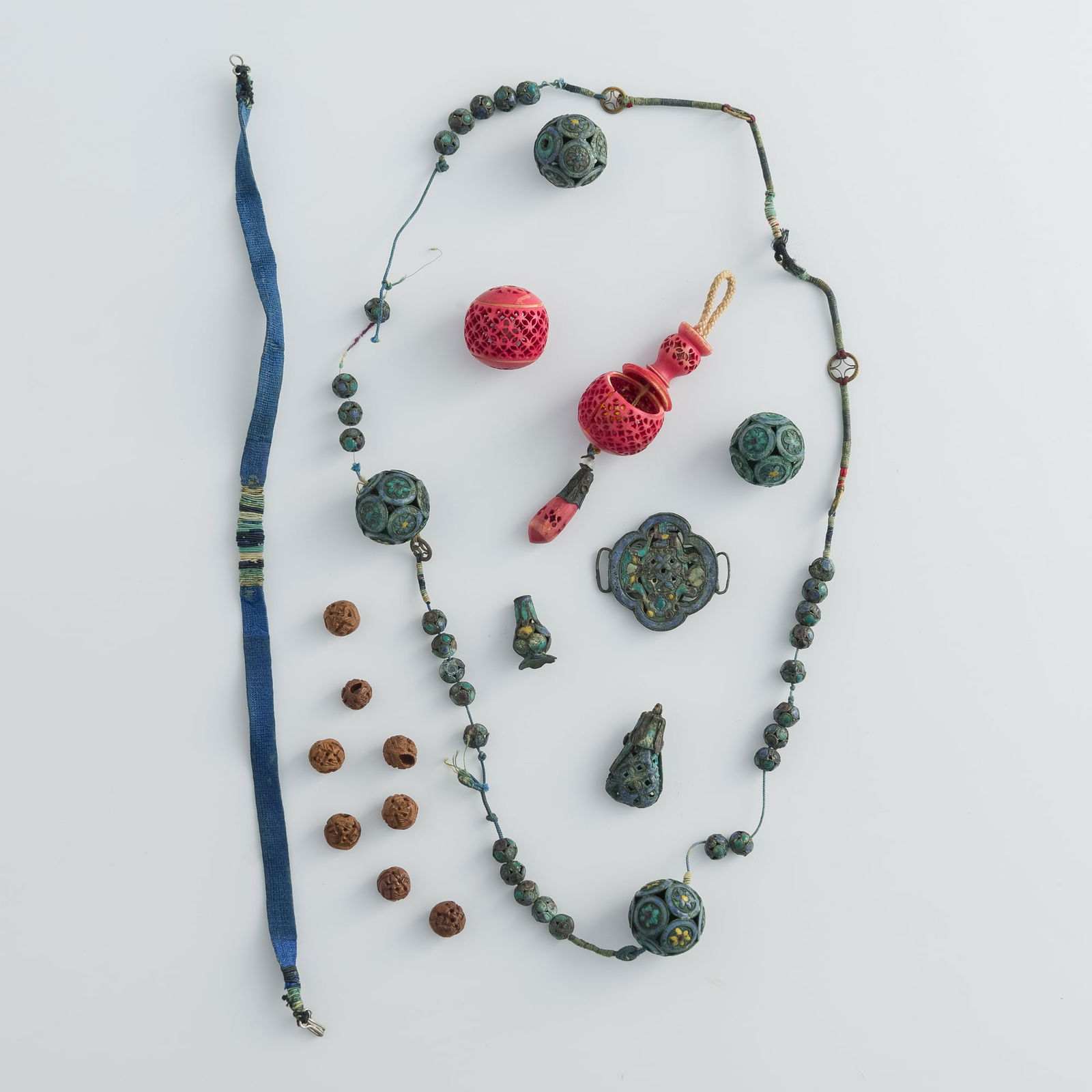 A string of various Chinese beads, 19th century (1 of 4)