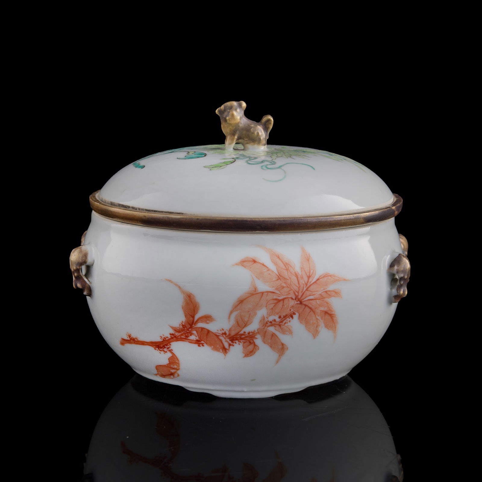 A Chinese famille rose 'floral' warming pot, late 19th century (1 of 11)