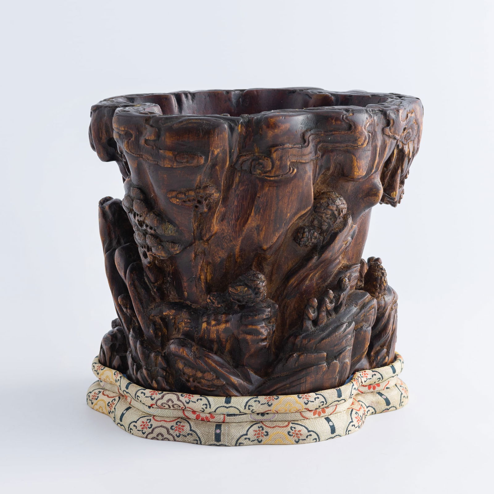 A Chinese Agarwood brush pot (1 of 9)