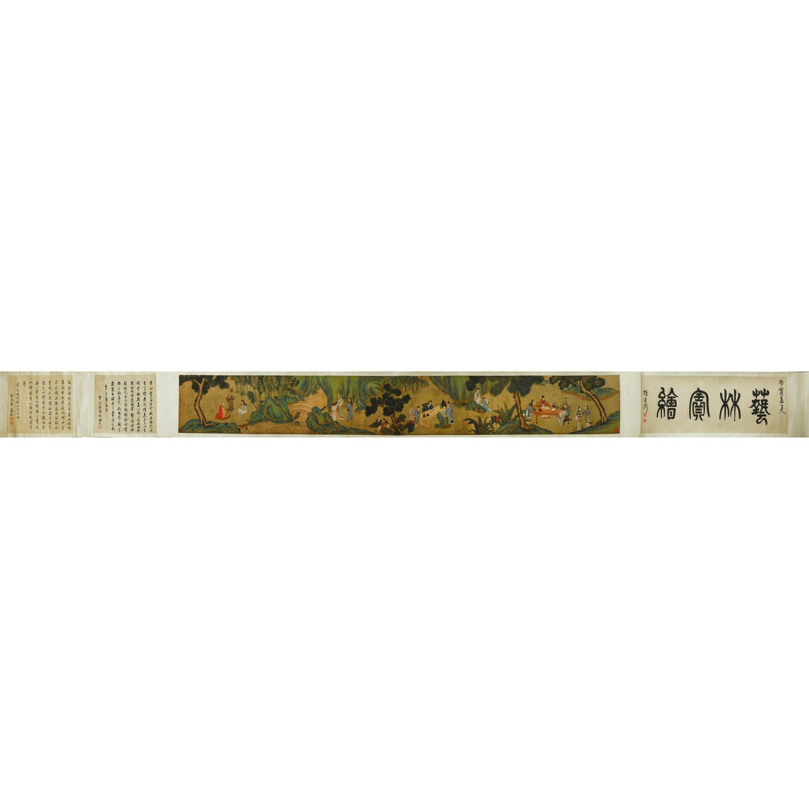 A Chinese handscroll, attributed to Jiao Bingzhen (Chinese, 1689-1726) (1 of 11)