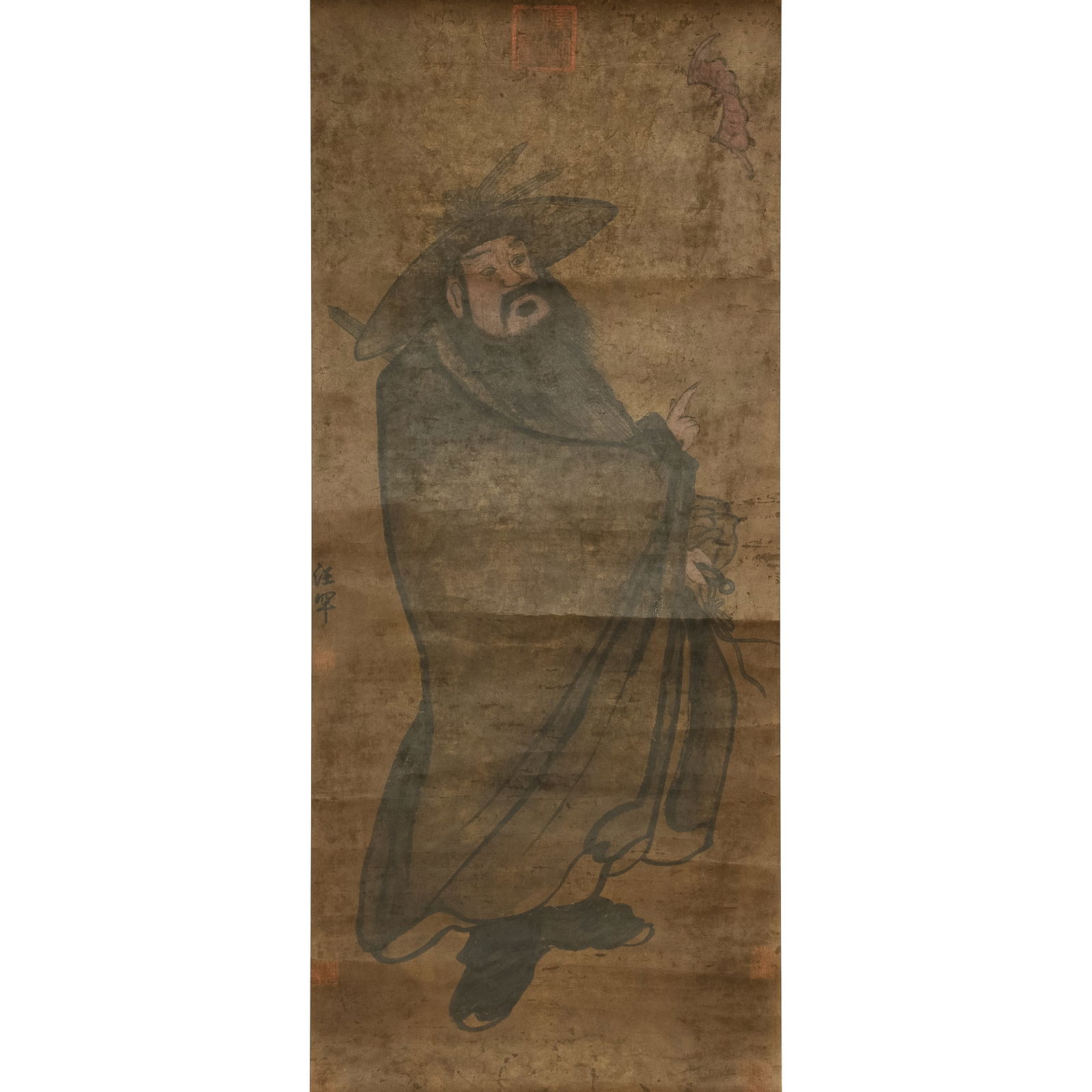 A Chinese painting of Zhongkui on silk, by Wang Han (?-1203) (1 of 11)