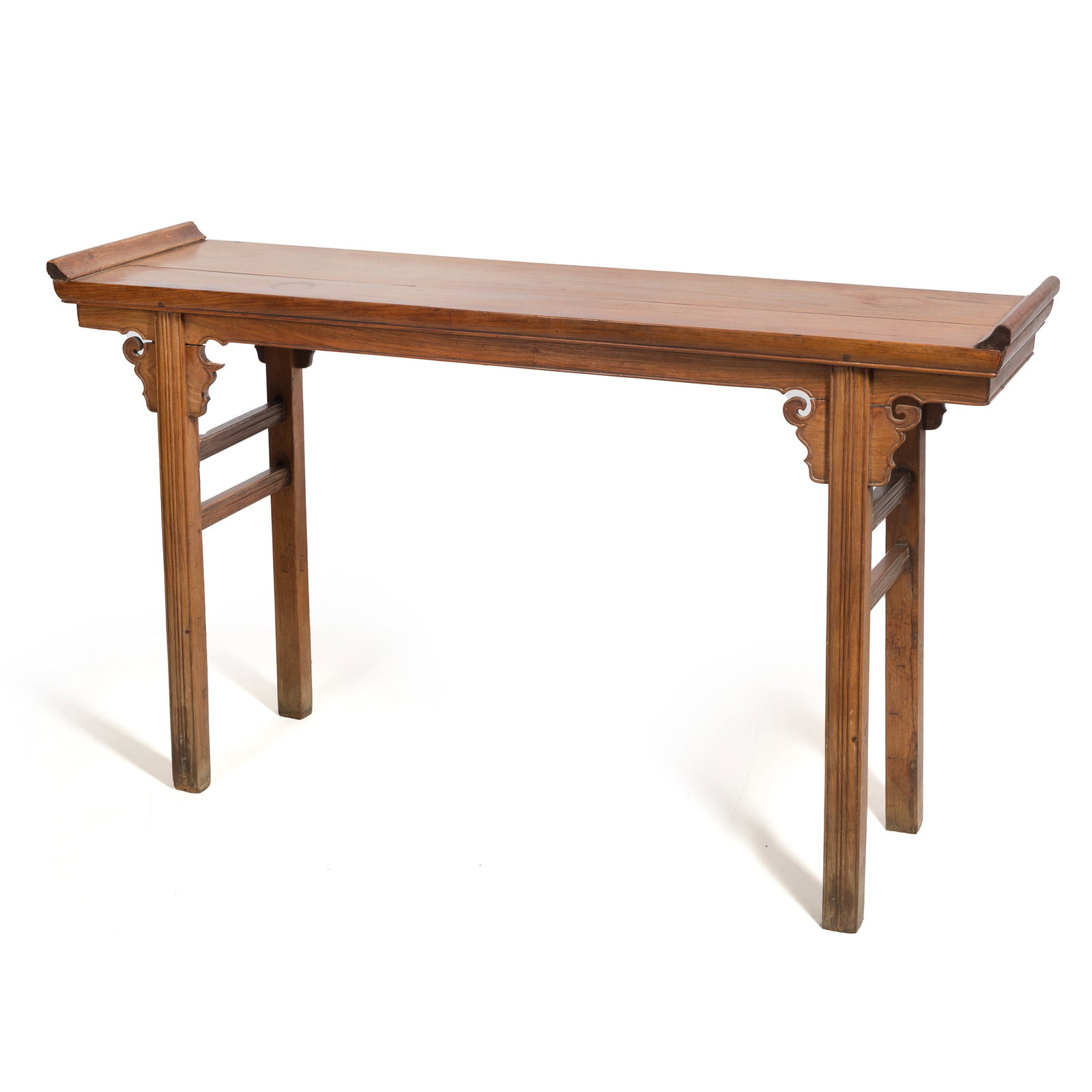 A Chinese huanghuali table, Qiaotou'an, Qing dynasty (1 of 9)