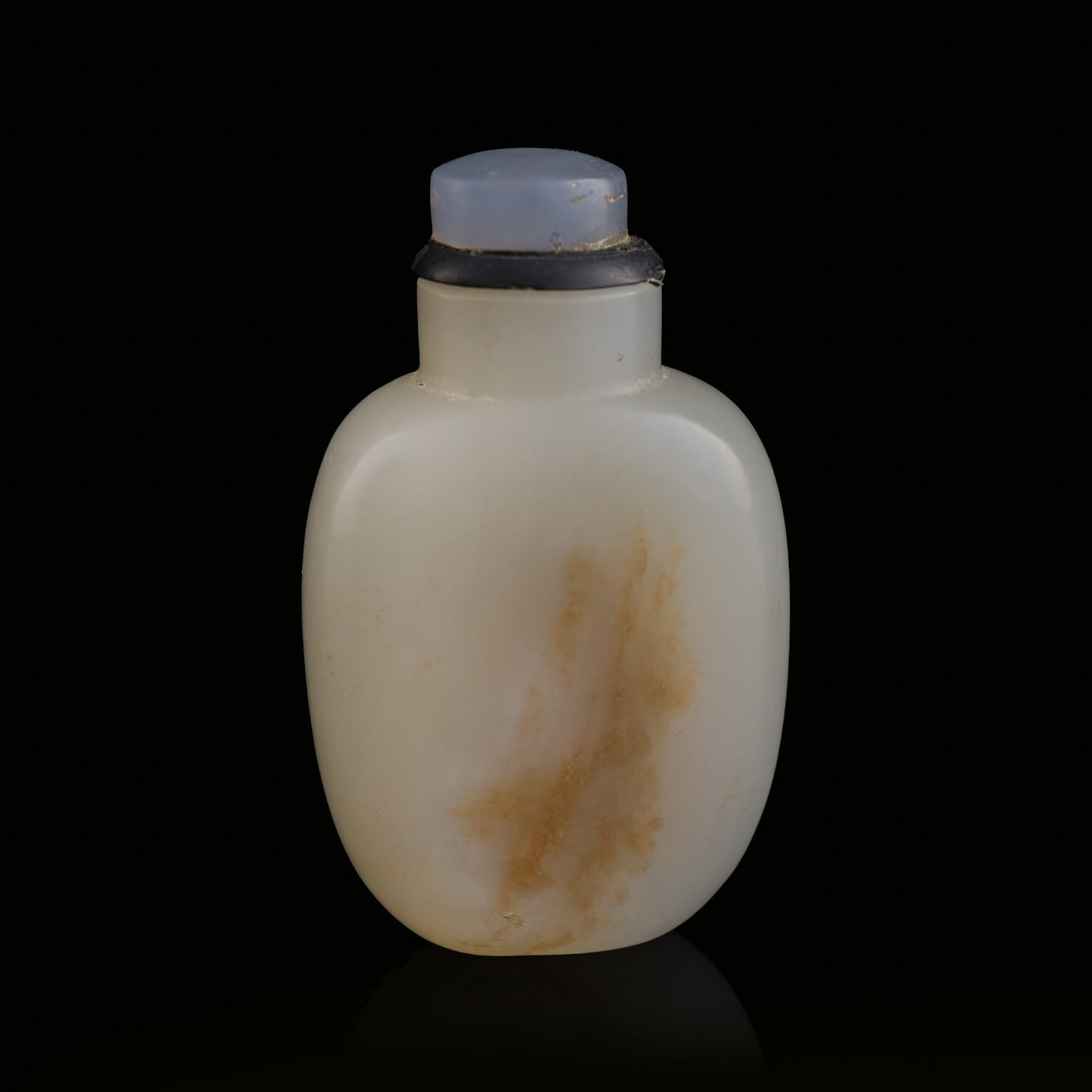 A Chinese white jade snuff bottle, 18th century: A Chinese white jade snuff bottle 18th century H: 2 5/8, W: 1 1/2, D: 1 in. (H: 6.7, W: 3.8, D: 2.5 cm.) From Mr. Chen, Great Neck, New York; acquired prior to the 1980s.