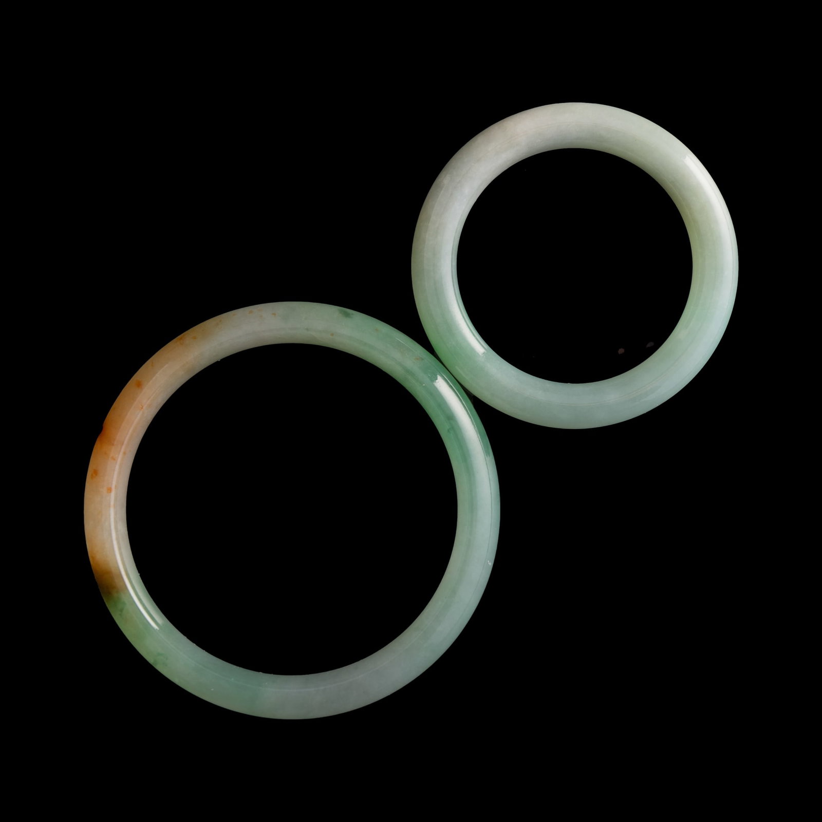 Two Chinese jadeite bangles - 2