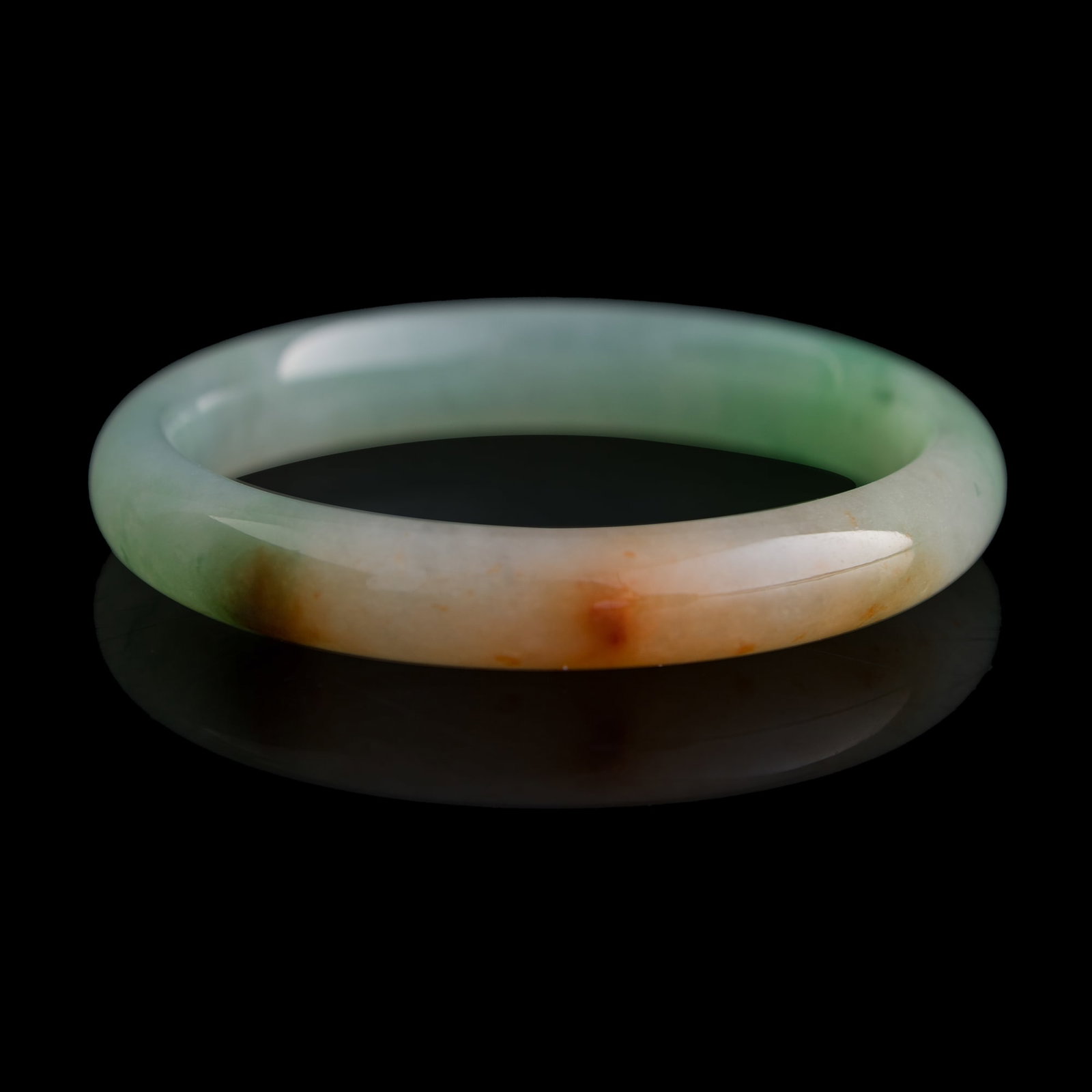Two Chinese jadeite bangles - 8