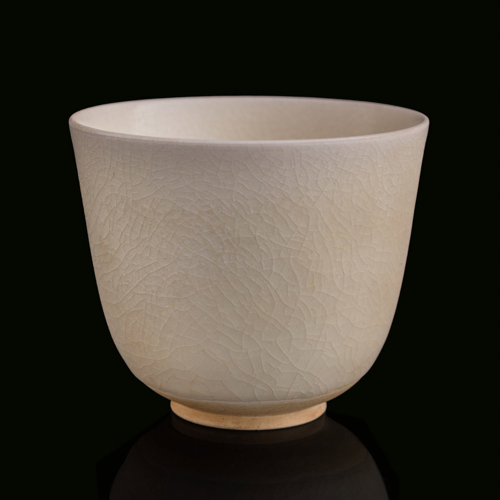 A Chinese Ding-type white-glazed cup, Qing dynasty: A Chinese Ding-type white-glazed cup Qing dynasty H: 2 3/4, Dia: 3 1/4 in. (H: 7, Dia: 8.3 cm.) Private collection, San Francisco, California. Click he